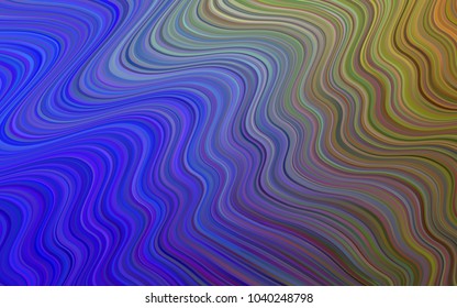 Light Blue, Green vector pattern with lava shapes. An elegant bright illustration with gradient. The template for cell phone backgrounds.