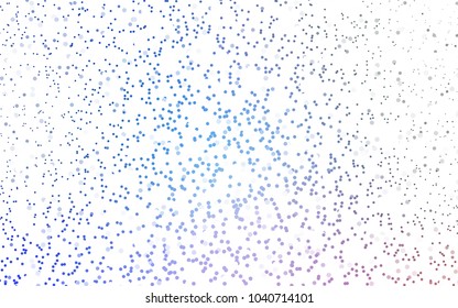 Light Blue, Green vector pattern with colored spheres. Geometric sample of repeating circles on white background in halftone style.