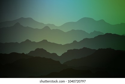 Light Blue, Green vector pattern with bent ribbons. Modern gradient abstract illustration with bandy lines. New composition for your brand book.