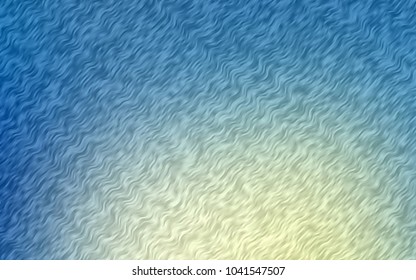 Light Blue, Green vector pattern with curved circles. Glitter abstract illustration with wry lines. The elegant pattern for brand book.