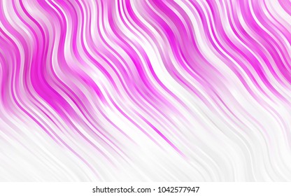 Light Blue, Green vector pattern with bent ribbons. Colorful abstract illustration with gradient lines. The best blurred design for your business.