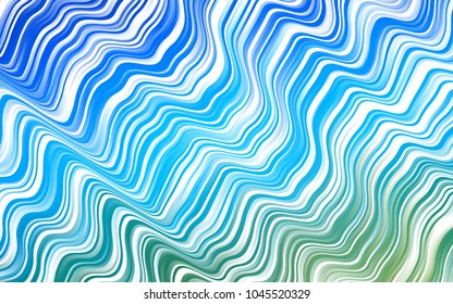 Light Blue, Green vector pattern with liquid shapes. Colorful illustration in abstract marble style with gradient. Brand-new design for your ads, poster, banner.