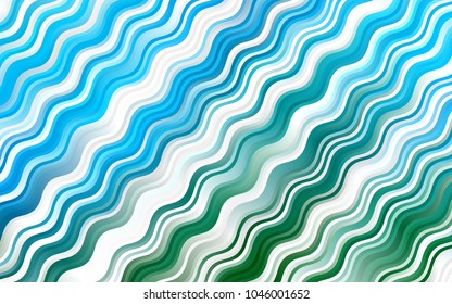 Light Blue, Green vector pattern with liquid shapes. Brand-new colored illustration in marble style with gradient. New composition for your brand book.