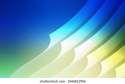 Light Blue, Green vector pattern with sharp lines. Glitter abstract illustration with colored sticks. Template for your beautiful backgrounds.