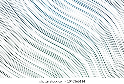 Light Blue, Green vector pattern with bubble shapes. A vague circumflex abstract illustration with gradient. A completely new template for your business design.