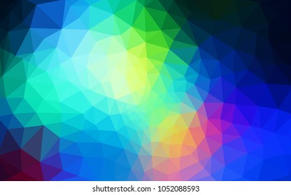 Light Blue, Green vector Pattern.  triangular template. Geometric sample. Repeating routine with triangle shapes. New texture for your design. Pattern can be used for background.