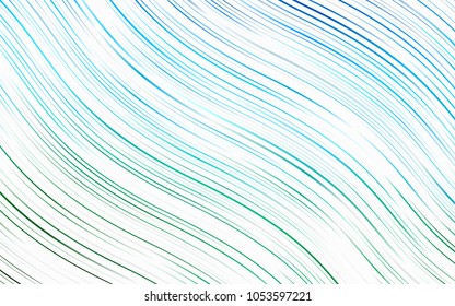 Light Blue, Green vector pattern with liquid shapes. Creative geometric illustration in marble style with gradient. The template for cell phone backgrounds.