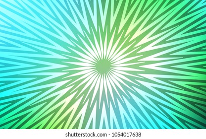 Light Blue, Green vector pattern with sharp lines. Decorative shining illustration with lines on abstract template. Pattern for ads, posters, banners.