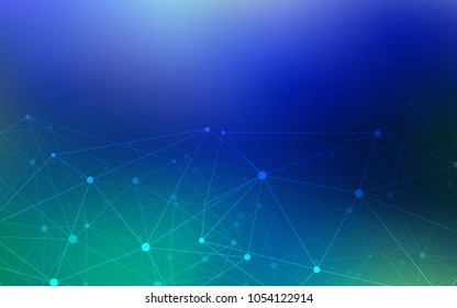 Light Blue, Green vector pattern with spheres, triangles. Abstract illustration with colorful discs and triangles. Pattern can be used for beautiful websites.
