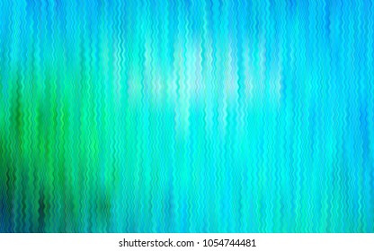 Light Blue, Green vector pattern with bent ribbons. Colorful illustration in abstract marble style with gradient. The best blurred design for your business.