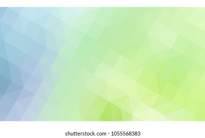 Light Blue, Green vector Pattern.  triangular template. Geometric sample. Repeating routine with triangle shapes. New texture for your design. Pattern can be used for background.