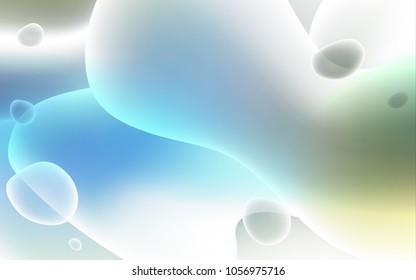 Light Blue, Green vector pattern with bent lines. Glitter abstract illustration with wry lines. Textured wave pattern for backgrounds.