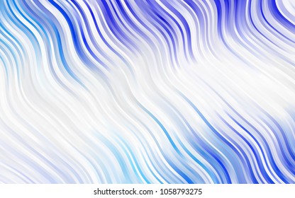 Light Blue, Green vector pattern with bubble shapes. Glitter abstract illustration with wry lines. The template for cell phone backgrounds.