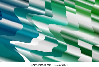 Light Blue, Green vector pattern with lamp shapes. Creative geometric illustration in marble style with gradient. Marble style for your business design.