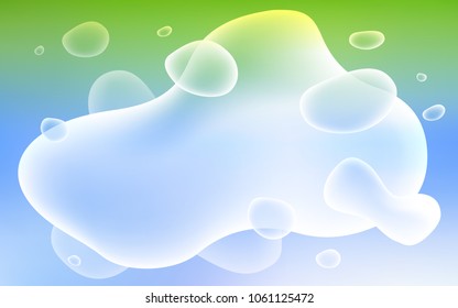Light Blue, Green vector pattern with bent ribbons. Modern gradient abstract illustration with bandy lines. Textured wave pattern for backgrounds.