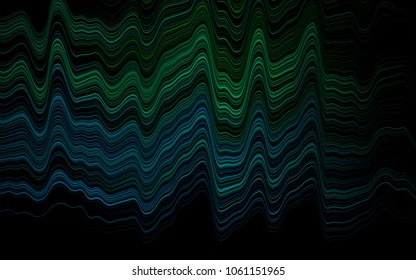 Light Blue, Green vector pattern with lava shapes. A sample with blurred bubble shapes. New composition for your brand book.