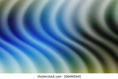 Light Blue, Green vector pattern with bubble shapes. Shining illustration, which consist of blurred lines, circles. The elegant pattern for brand book.