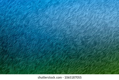 Light Blue, Green vector pattern with lava shapes. Geometric illustration in marble style with gradient.  Marble style for your business design.