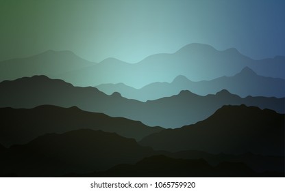 Light Blue, Green vector pattern with bent lines. Shining illustration, which consist of blurred lines, circles. The elegant pattern for brand book.