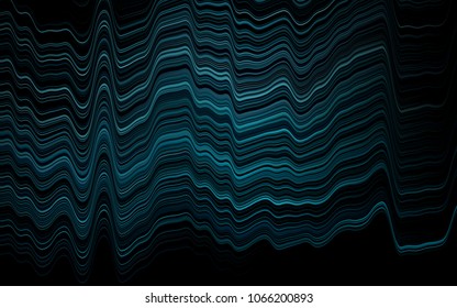 Light Blue, Green vector pattern with bent ribbons. Creative geometric illustration in marble style with gradient. New composition for your brand book.