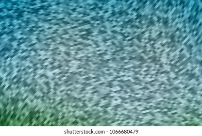 Light Blue, Green vector pattern with bent lines. Geometric illustration in marble style with gradient.  The template for cell phone backgrounds.