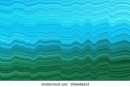 Light Blue, Green vector pattern with lamp shapes. Glitter abstract illustration with wry lines. The template for cell phone backgrounds.