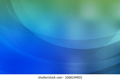 Light Blue, Green vector pattern with liquid shapes. Glitter abstract illustration with wry lines. The elegant pattern for brand book.
