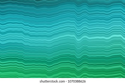 Light Blue, Green vector pattern with liquid shapes. Colorful abstract illustration with gradient lines. The elegant pattern for brand book.