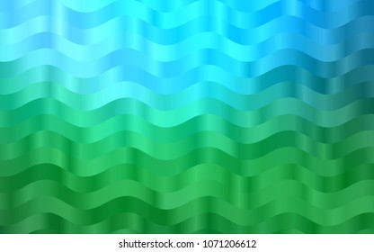 Light Blue, Green vector pattern with liquid shapes. Blurred geometric sample with gradient bubbles.  A completely new template for your business design.