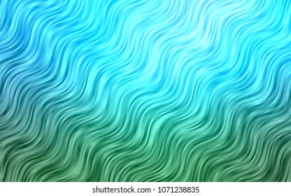 Light Blue, Green vector pattern with lava shapes. Creative illustration in halftone marble style with gradient. Brand-new design for your ads, poster, banner.