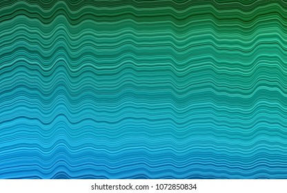 Light Blue, Green vector pattern with lava shapes. Shining crooked illustration in marble style. Pattern for your business design.