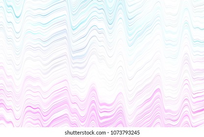 Light Blue, Green vector pattern with curved circles. Blurred geometric sample with gradient bubbles.  The elegant pattern for brand book.