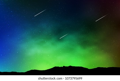 Light Blue, Green vector pattern with night sky stars. Shining illustration with sky stars on abstract template. Pattern for astrology websites. Light Blue, Green vector pattern with night sky stars. Shining illustration with sky stars on abstract template. Pattern for astrology websites.