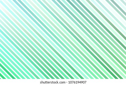Light Blue, Green vector pattern with narrow lines. Blurred decorative design in simple style with lines. The template can be used as a background.