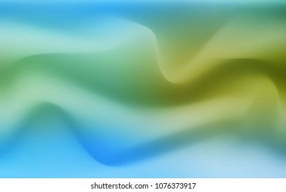 Light Blue, Green vector pattern with bent lines. An elegant bright illustration with gradient. A new texture for your  ad, booklets, leaflets.