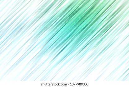 Light Blue, Green vector pattern with bent ribbons. Modern gradient abstract illustration with bandy lines. Marble style for your business design.