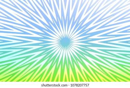 Light Blue, Green vector pattern with sharp lines. Glitter abstract illustration with colored sticks. The pattern for ad, booklets, leaflets.