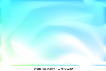 Light Blue, Green vector pattern with lines, ovals. A sample with blurred bubble shapes. The best blurred design for your business.