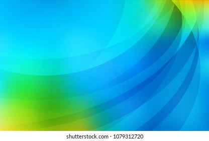 Light Blue, Green vector pattern with liquid shapes. Shining crooked illustration in marble style. New composition for your brand book.