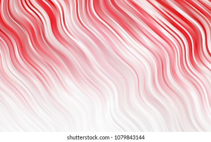 Light Blue, Green vector pattern with curved circles. Glitter abstract illustration with wry lines. The template for cell phone backgrounds.