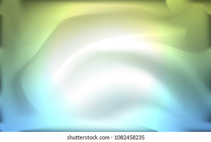 Light Blue, Green vector pattern with lines, ovals. Creative geometric illustration in marble style with gradient. Textured wave pattern for backgrounds.