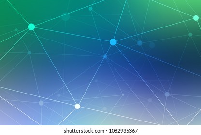 Light Blue, Green vector pattern with spheres, triangles. Abstract illustration with colorful discs and triangles. Pattern can be used for beautiful websites.