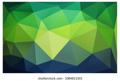 Light Blue, Green vector Pattern.  triangular template. Geometric sample. Repeating routine with triangle shapes. New texture for your design. Pattern can be used for background.