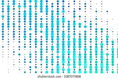 Light Blue, Green vector  pattern with spheres. Illustration with set of shining colorful abstract circles. The pattern can be used for beautiful websites.