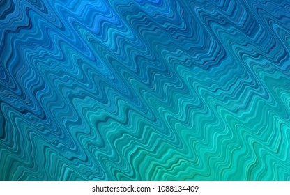 Light Blue, Green vector pattern with lamp shapes. A vague circumflex abstract illustration with gradient. Marble style for your business design.