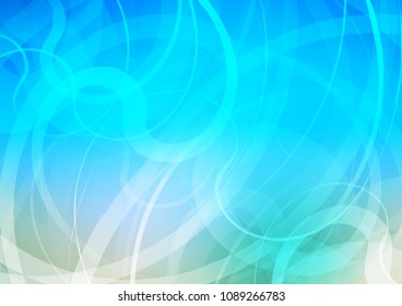 Light Blue, Green vector pattern with bent lines. Creative illustration in halftone marble style with gradient. Pattern for your business design.