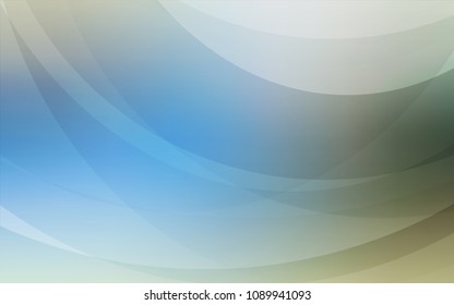 Light Blue, Green vector pattern with lines, ovals. Creative illustration in halftone marble style with gradient. Textured wave pattern for backgrounds.