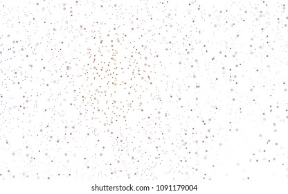 Light Blue, Green vector pattern with colored spheres. Geometric sample of repeating circles on white background in halftone style.