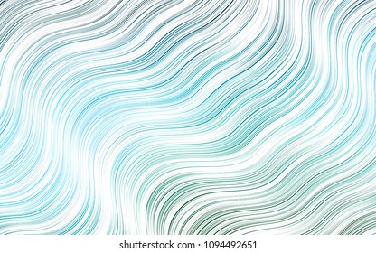 Light Blue, Green vector pattern with bubble shapes. Colorful abstract illustration with gradient lines. The best blurred design for your business.