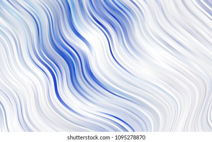 Light Blue, Green vector pattern with lava shapes. A sample with blurred bubble shapes. Textured wave pattern for backgrounds.